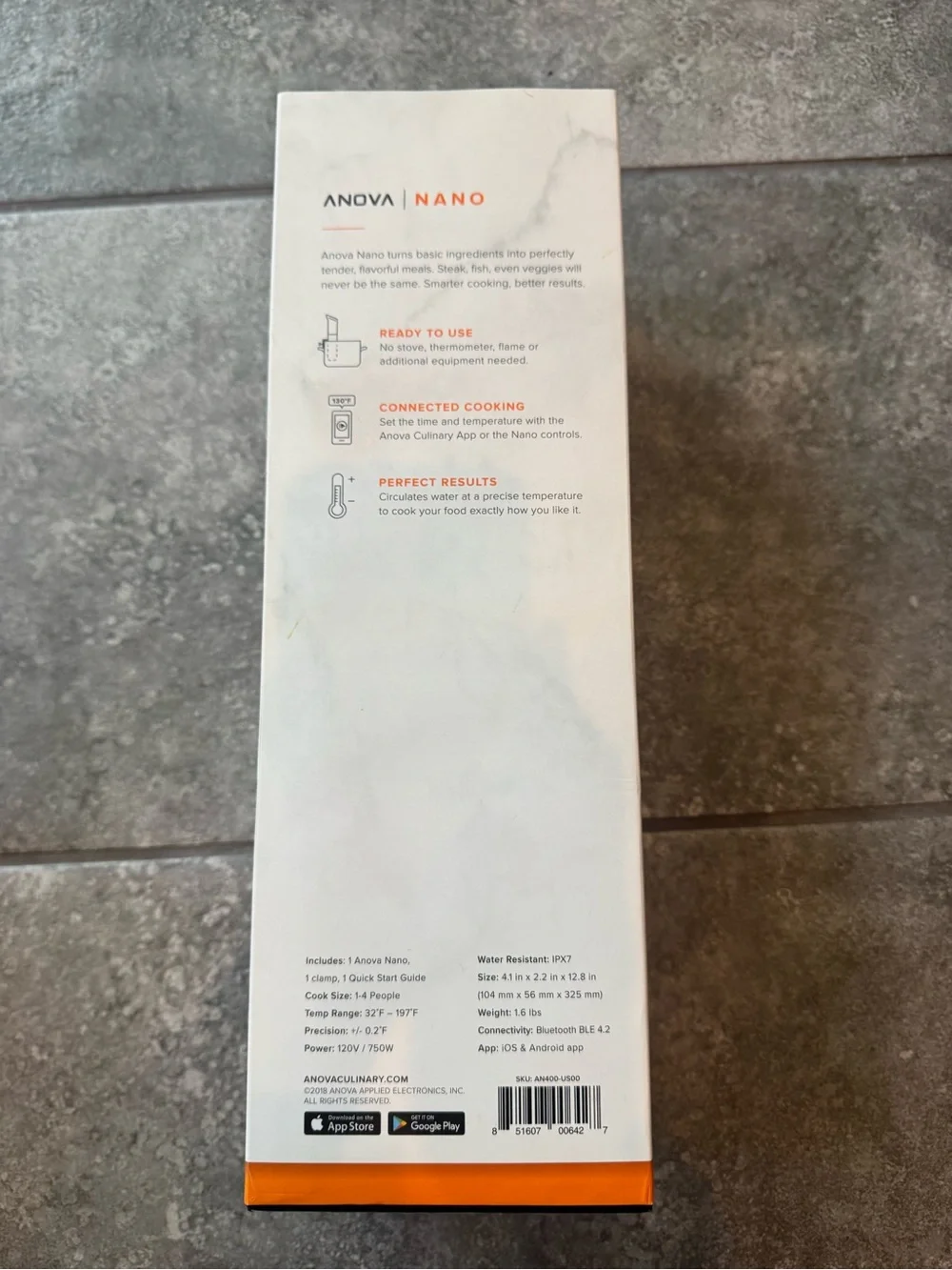 Anova Nano Precision Cooker Bluetooth brand new
